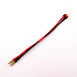 16AWG Banana - T Plug Dönüştürücü Kablo 21cm Erkek