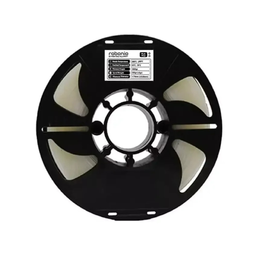 Robonio PLA+ (Plus) 3D Yazıcı Filamenti Şeffaf 1.75mm 1kg
