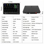 FNIRSI ADS1013D 2 Kanal 100MHz 1GSa/s Dijital Dokunmatik Tablet Osiloskop
