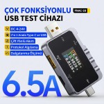 FNIRSI FNAC-28 USB Dijital Voltmetre Ampermetre ve Test Cihazı (Type-C)