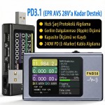 FNIRSI FNB58STD Dijital USB Güç Ölçer - Akım ve Gerilim Test Cihazı
